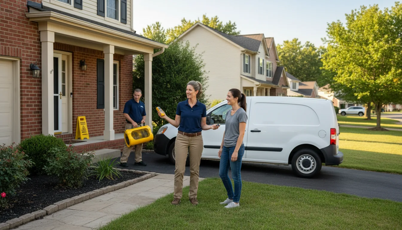 Residential water damage restoration in Eastview, KY